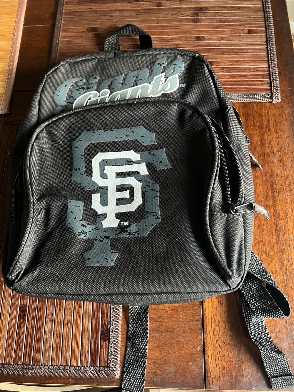 San Francisco Giant MLB Black Logo Mini Backpack - Official MLB Design